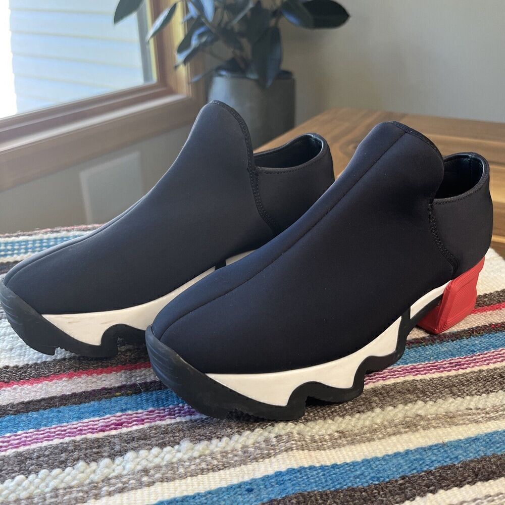 IRi NYC Wes black Red low Top Slip on Womens Sneaker size Eu 36 US 5.5